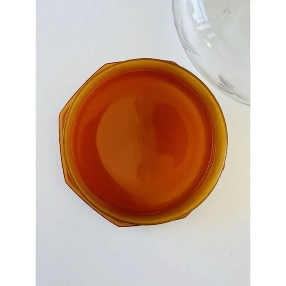 Vintage Art Deco Glass Powder Octagon Celluloid Lidded‎ Jar La Parisienne France